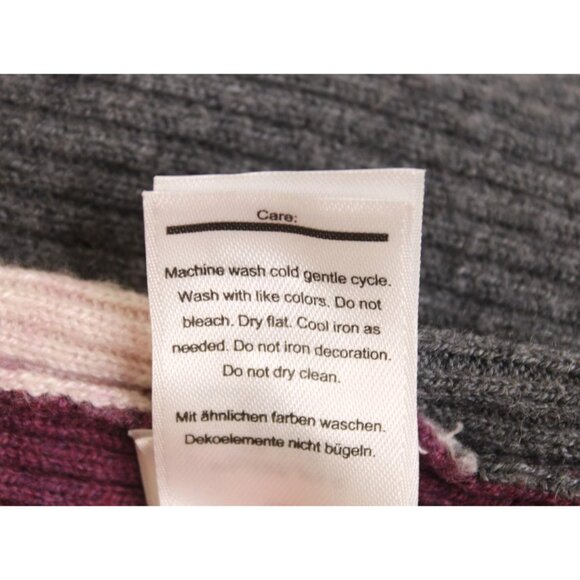 Smartwool Women's Sangria Colorblock Ribbed Merino Wool Crewneck Sweater Sz S - Picture 9 of 11